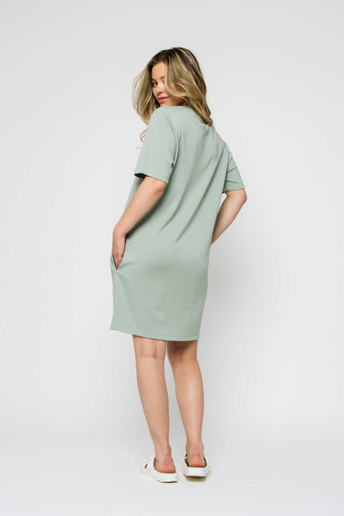 Nell-Luxe Fleece Tee Dress